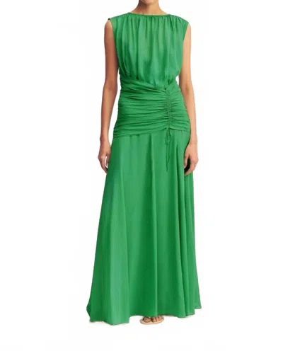 Shona Joy Blair High Neck Maxi Dress In Green