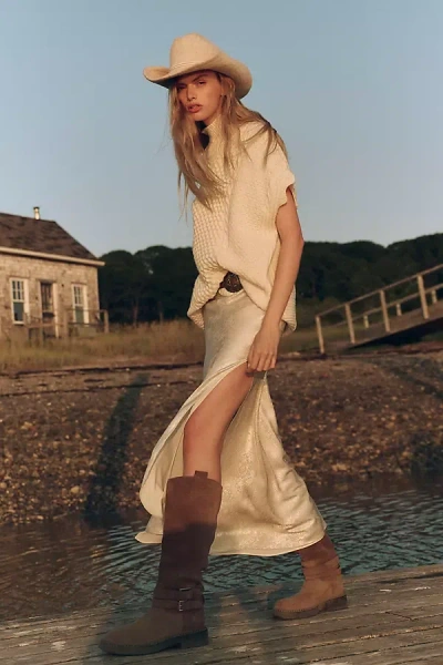 Shona Joy Calder Gathered Maxi Dress In Neutral