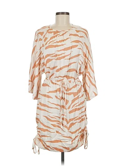 Pre-owned Shona Joy Casual Dress In Brown