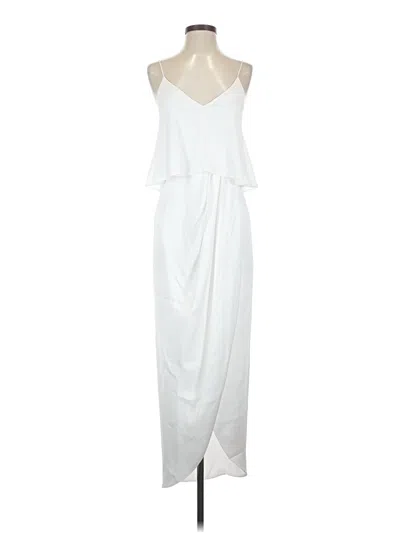 Pre-owned Shona Joy Casual Dress In White