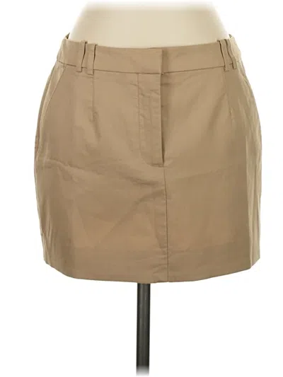 Pre-owned Shona Joy Casual Skirt In Tan