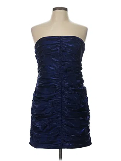 Pre-owned Shona Joy Cocktail Dress In Blue