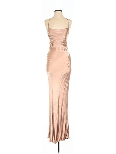 Pre-owned Shona Joy Cocktail Dress In Brown