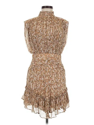 Pre-owned Shona Joy Cocktail Dress In Brown