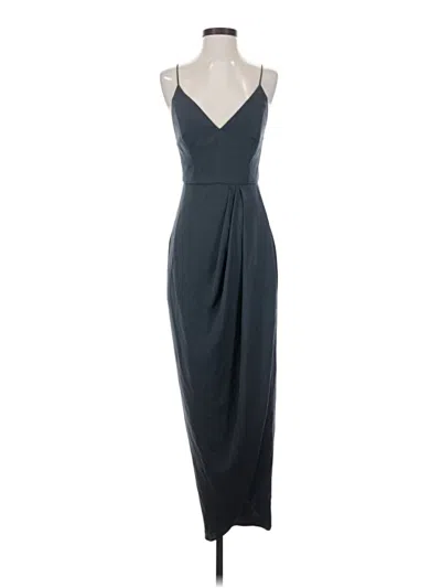 Pre-owned Shona Joy Cocktail Dress In Gray