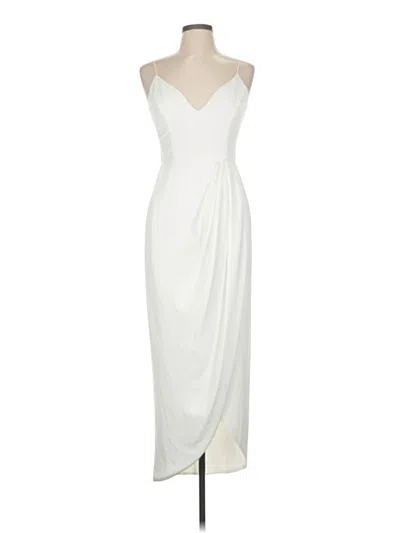Pre-owned Shona Joy Cocktail Dress In White