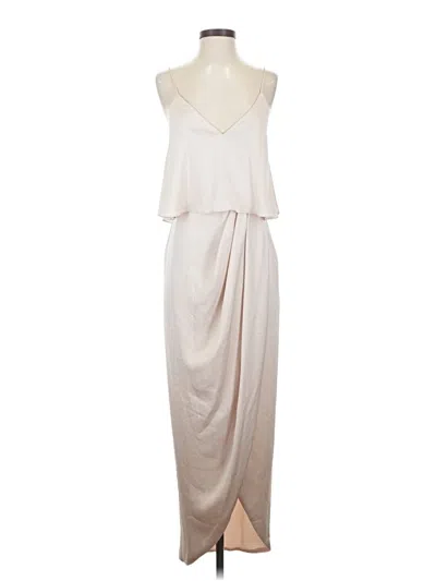 Pre-owned Shona Joy Cocktail Dress In White