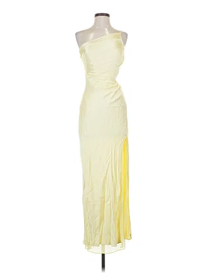 Pre-owned Shona Joy Cocktail Dress In Yellow