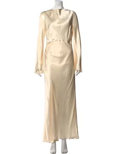 Pre-owned Shona Joy Cowl Neck Long Dress