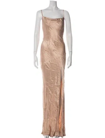 Pre-owned Shona Joy Cowl Neck Long Dress W/ Tags In Green