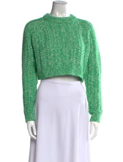 Pre-owned Shona Joy Crew Neck Sweater In Green