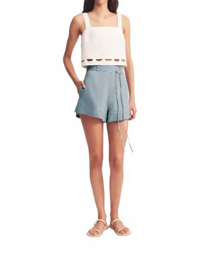 Shona Joy Ellsworth High Waist Short In Bleached Blue