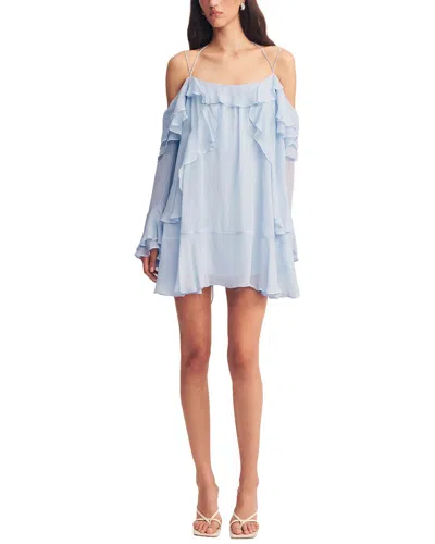 Shona Joy Emory Tiered Mini Dress In Blue