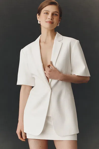 Shona Joy Felix Short-sleeve Top In White