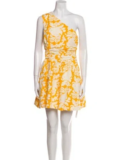 Pre-owned Shona Joy Floral Print Mini Dress W/ Tags In Multi