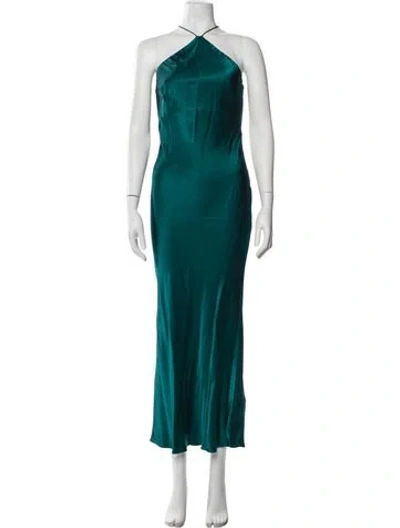 Pre-owned Shona Joy Halterneck Long Dress