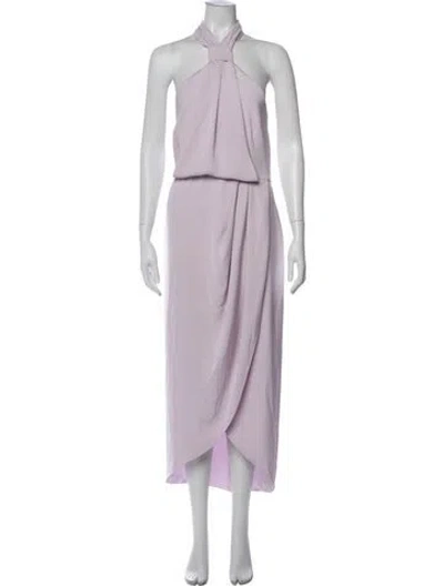Pre-owned Shona Joy Halterneck Long Dress W/ Tags In Purple