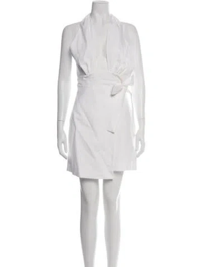 Pre-owned Shona Joy Halterneck Mini Dress In Pink