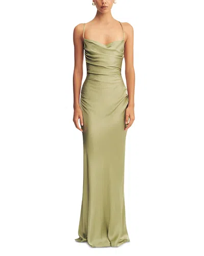 Shona Joy La Lune Lace Up Back Maxi Dress In Multi