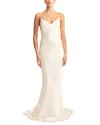 Shona Joy La Lune Low Back Gown In White