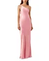 Shona Joy La Lune One Shoulder Cowl Back Gown In Pink