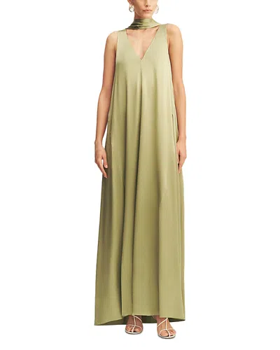 Shona Joy La Lune Scarf Paneled Maxi Dress In Multi