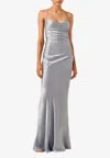 Shona Joy La Lune Sleeveless Maxi Dress In Light Blue