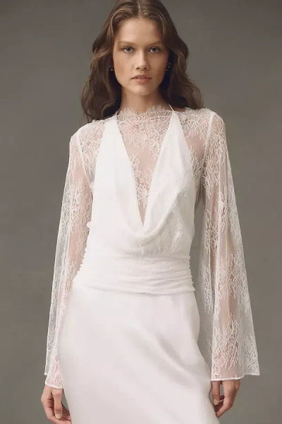 Shona Joy Lambent Long-sleeve Top In White