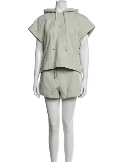 Pre-owned Shona Joy Linen Short Set In Neutrals