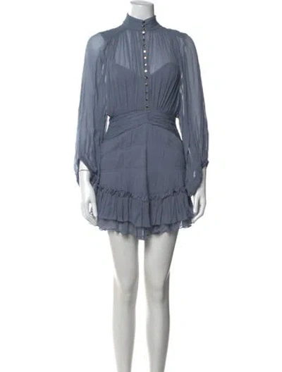 Pre-owned Shona Joy Mini Dress In Blue