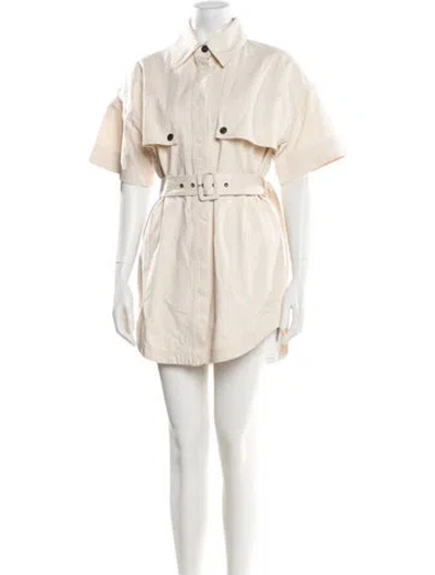 Pre-owned Shona Joy Mini Dress In Neutral