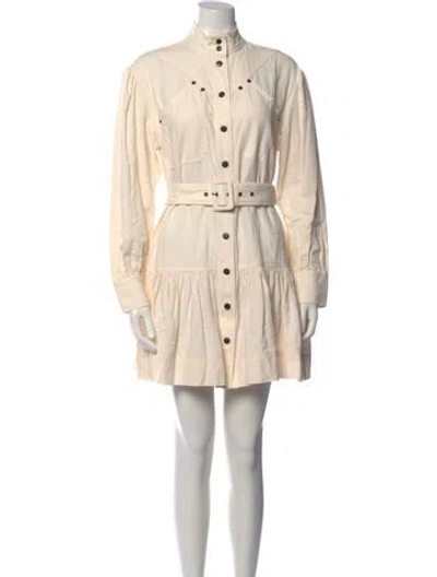 Pre-owned Shona Joy Mini Dress In Neutrals