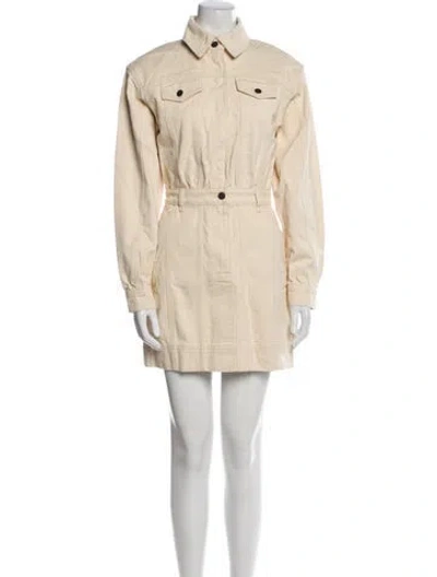 Pre-owned Shona Joy Mini Dress W/ Tags In Neutral