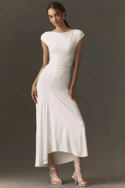 Shona Joy Miro Gathered Maxi Dress In White