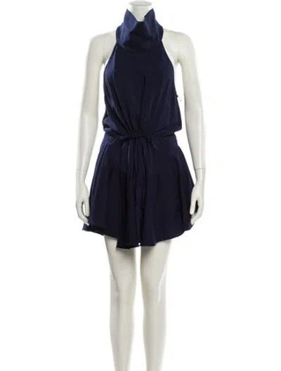 Pre-owned Shona Joy Mock Neck Mini Dress W/ Tags In Multi