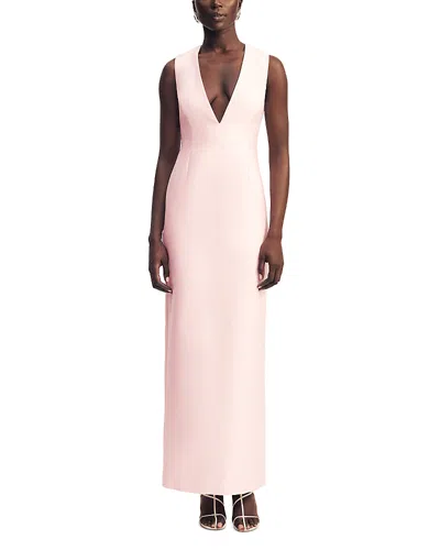 Shona Joy Otis Plunge Maxi Dress In Pink