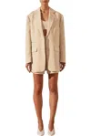 Shona Joy Oversized Blazer In Sand In Beige
