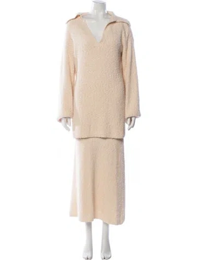 Pre-owned Shona Joy Printed Skirt Set In Neutral