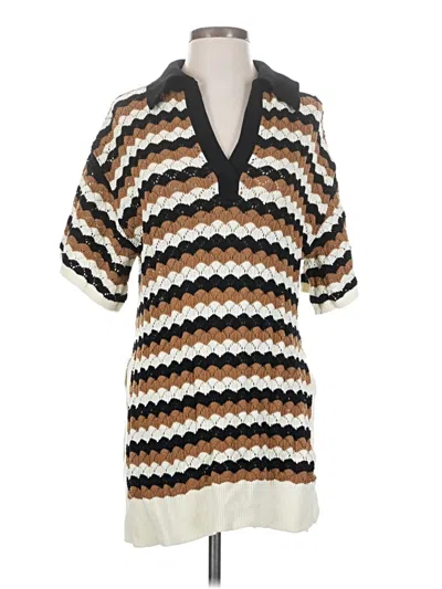 Pre-owned Shona Joy Pullover Sweater In Brown