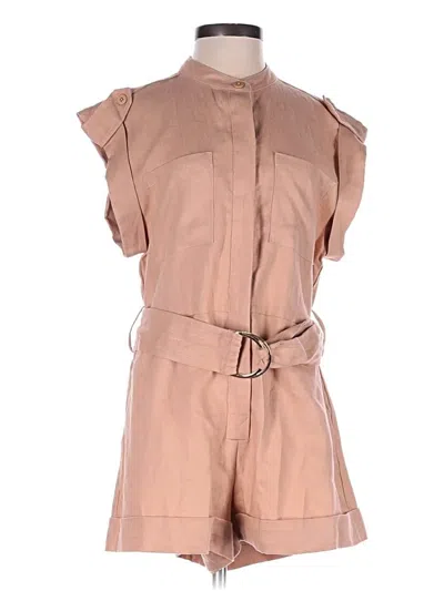 Pre-owned Shona Joy Romper In Tan