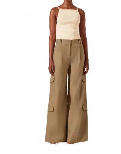 Shona Joy Sabato Slouchy Cargo Pant In Grey Khaki In Multi