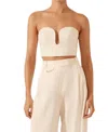 Shona Joy Sara Corset Top In Coconut In White