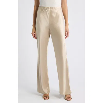 Shona Joy Savana Satin Pants In Neutral