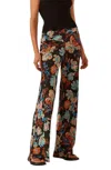 Shona Joy Silk Bias Cut Pants In Flotte In Multi