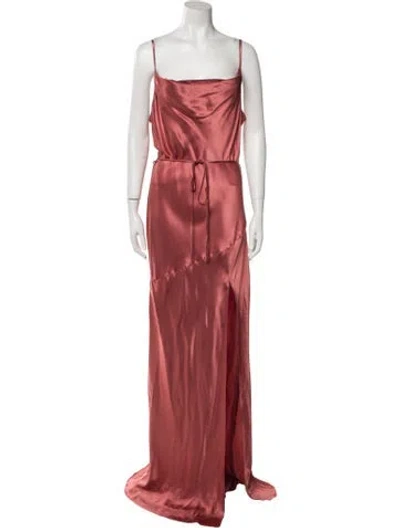 Pre-owned Shona Joy Square Neckline Long Dress W/ Tags In Pink