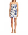 Shona Joy Stevie Draped Mini Dress In Bluebell In Multi