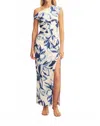 Shona Joy Stevie Gathered Maxi Dress In Bluebell In Multi
