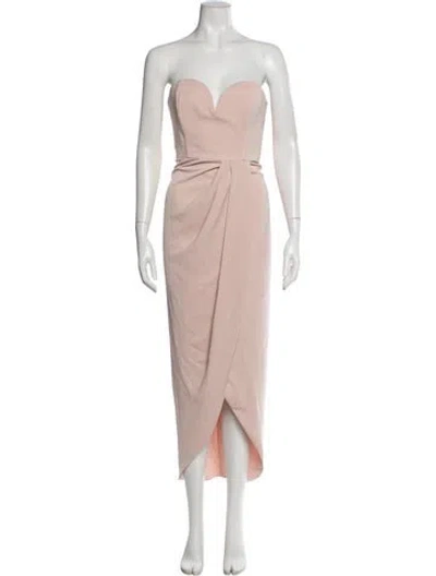 Pre-owned Shona Joy Strapless Long Dress W/ Tags In Neutral