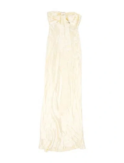 Pre-owned Shona Joy Strapless Long Dress W/ Tags In Yellow