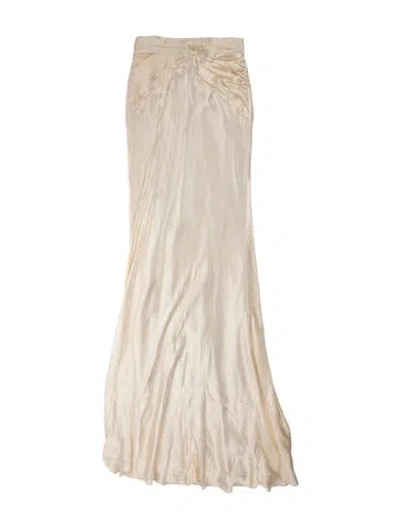 Pre-owned Shona Joy Strapless Midi Length Dress In Neutral